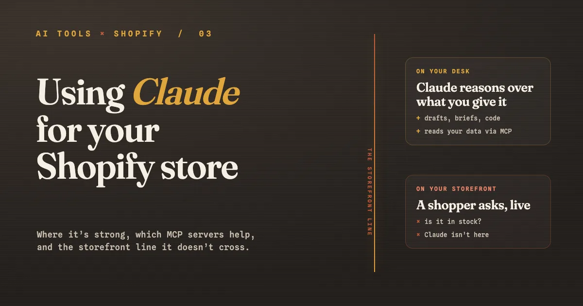 How to Use Claude for Your Shopify Store (2026)